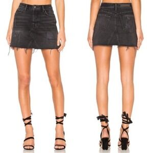 GRLFRND Revolve The Eva Denim Mini Skirt NWT Hotel California Sz 28